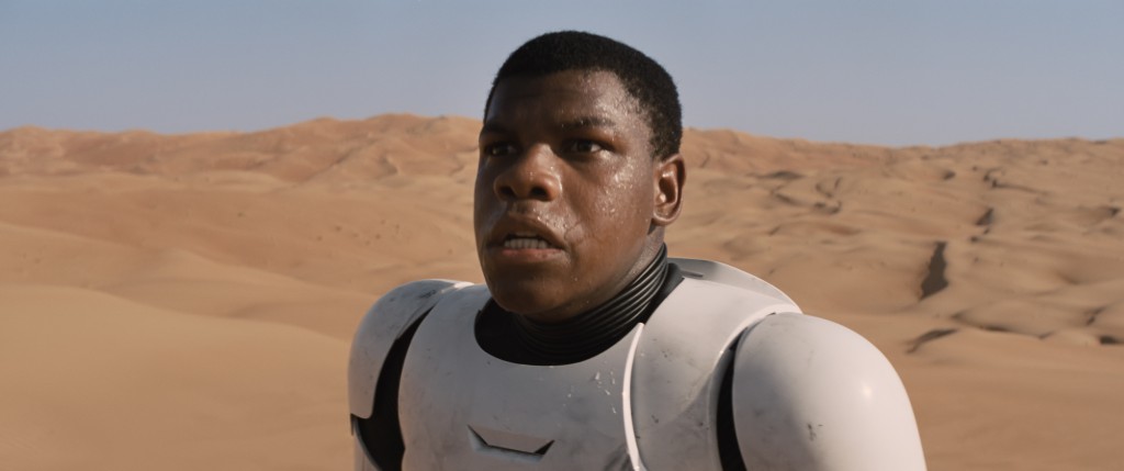 John Booyega in Star Wars: The Force Awakens