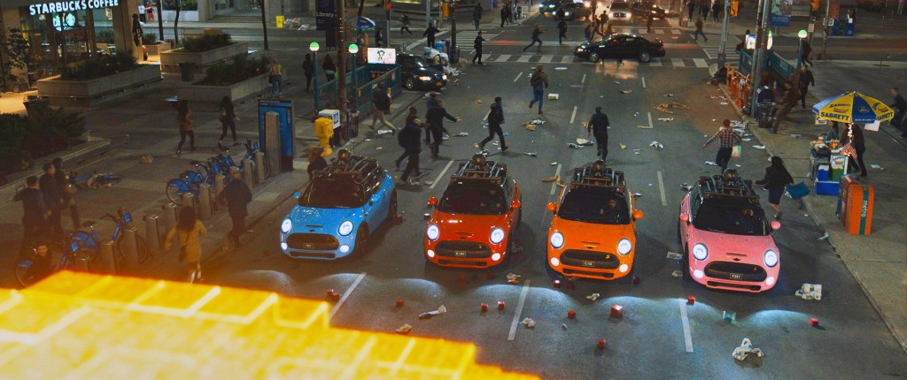 Inky, Blinky, Clyde and Pinky in Columbia Pictures' PIXELS.